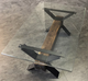 Forge Design Poutre Glass Top Coffee Table-0