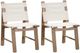TOV Furniture Cassie 2-Piece Cream/Natural Canvas/Wood Outdoor Dining Chair Set-0