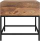 Worldwide Homefurnishings Inc. Ojas Natural Burnt Accent Table with Black Base-2