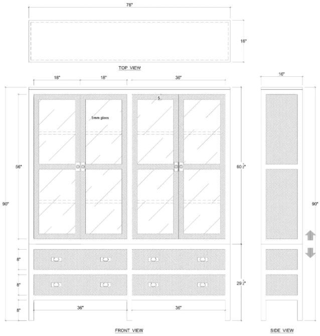 Bramble Customizable Kagu Display Cabinet-1