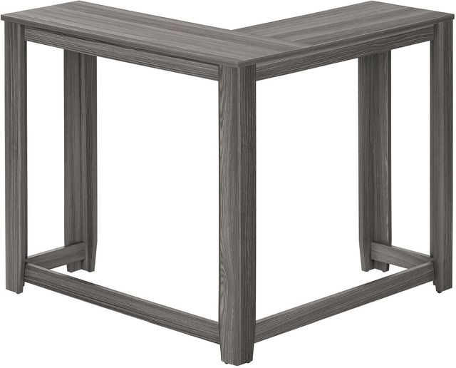 Monarch Specialties Inc. Gray 36" Corner Console Table-2