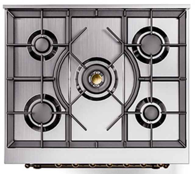 Ilve® Nostalgie II Series 30" Graphite Matte Pro Style Dual Fuel Range-3