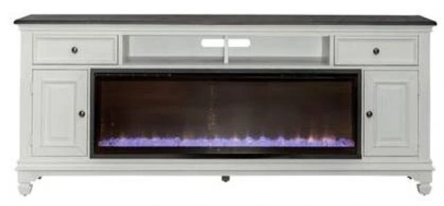Liberty Furniture Customizable 82" Fireplace TV Consoles-1
