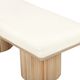 TOV Furniture Sagano Natural/White Bench-5