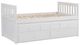 Mazin Furniture Galen White Twin/Twin Youth Captains Bed With Trundle-3