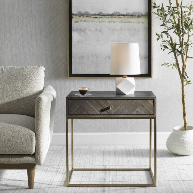 Uttermost® Armistead Dark Walnut Side Table-1
