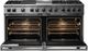 Viking® 5 Series 60" Damascus Gray Pro Style Dual Fuel Range with 12" Griddle and 12" Grill-1