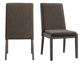 Elements International Cross Gray Round Dining Side Chair-2