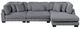 Homelegance® Traverse 3-Piece Gray Modular Sectional with Reversible Chaise-2