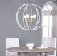 Renwil® Basil Brass/White Chandelier Lighting-3