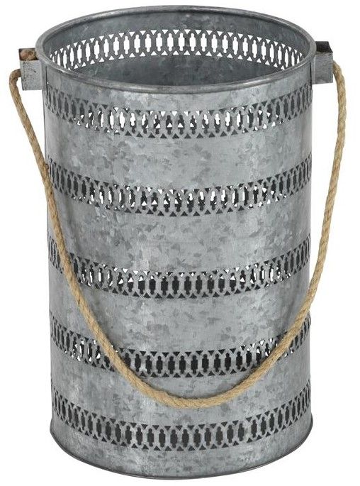 Deco Marche 2-Piece Gray Coastal Lantern Set-1