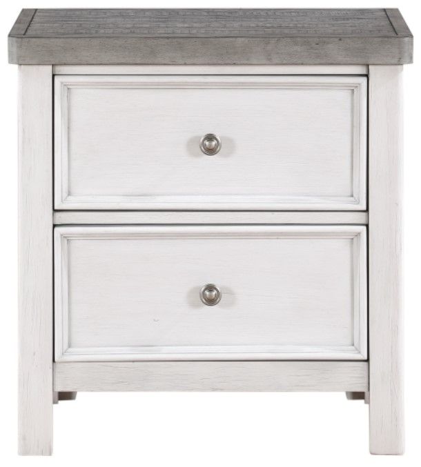Homelegance® Ambrose Antique Gray/Antique White Nightstand-2
