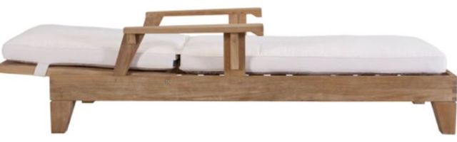 Lane Venture® Saranac Natural/White Adjustable Chaise-3