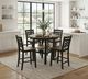 Homelegance® Tyler 5-Piece Black/Brown Counter Table Set-0
