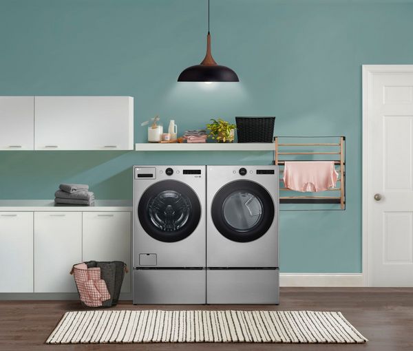 LG Graphite Steel Front Load Laundry Pair
