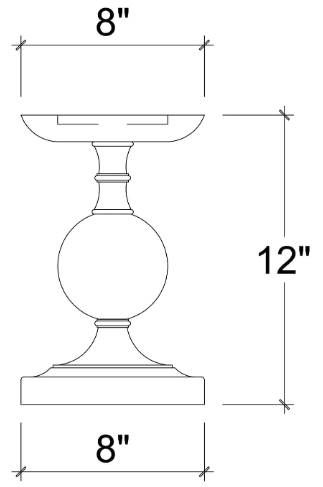 Bramble Customizable Bollet Small Candlestick-2
