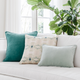 Laura Park Designs Coral Bay Pale Blue 22" x 22" Throw Pillow-1