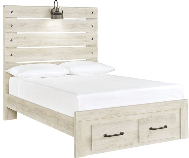 Signature Design by Ashley® Cambeck 2-Piece Whitewash Full Panel Storage Bed Set-4