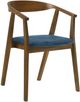 Armen Living Santana 2-Piece Blue Dining Chair Set-0