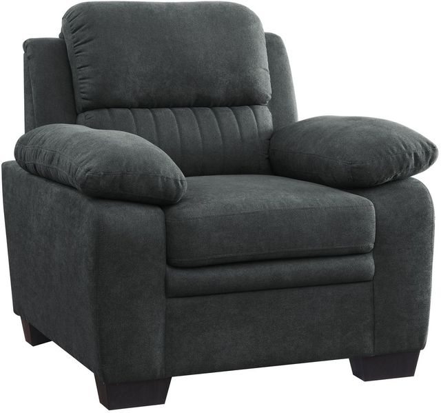 Mazin Furniture Holleman Dark Gray Upholstered Accent Chair-0