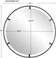 Uttermost® Cashel Satin Black Round Mirror-2