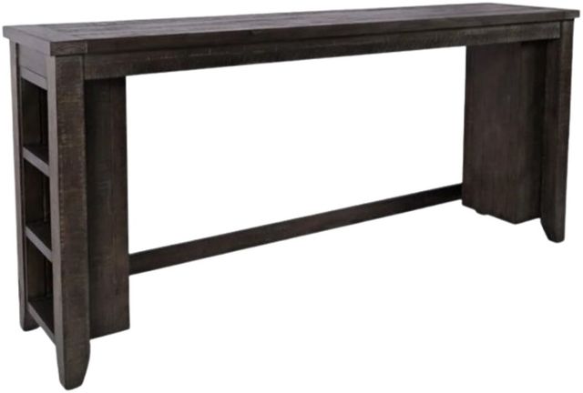 Jofran Inc. Madison County 4-Piece Barnwood Sofa Console and Stool Set-2