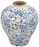 A & B Home Beige/Blue Vase-2