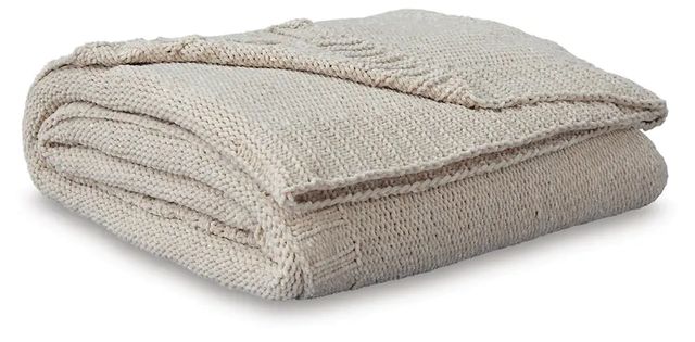 Signature Design by Ashley® Anawood 3-Piece Oatmeal Throw Blankets-0