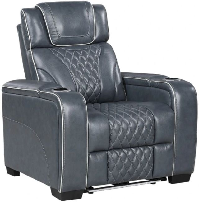 Homelegance® Apex Blue Power Recliner-0