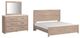 Signature Design by Ashley® Senniberg 3-Piece Light Brown/White King Panel Bed Set-0