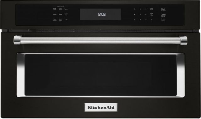 KitchenAid® 1.4 Cu. Ft. Black Stainless Steel with PrintShield™ Finish Built In Microwave