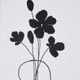 Olliix by Madison Park Floating Floret 2 Pieces Black and White Single Mat Framed Wall Art Set-1