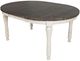 Jofran Inc. Madison County Barnwood Round to Oval Dining Table with Vintage White Base-3