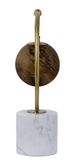 A & B Home Gold Glass and Marble Table Lamp-2