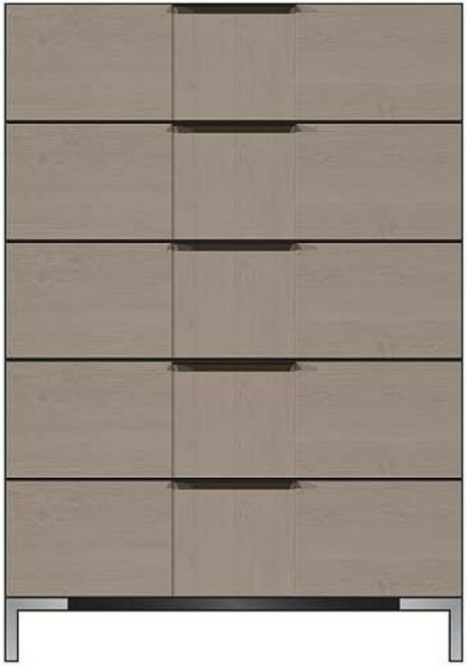 Country View Woodworking Customizable American Modern 36'' 5-Drawer Solid Wood Chest-0