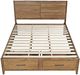 Jofran Inc. Claremont Light Brown King Panel Storage Bed-3