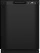 GE® 24" Black Front Control Built In Dishwasher-0
