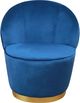 TOV Furniture by TOV Slashed Navy Julia Velvet Junior Chair-1