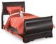 Signature Design by Ashley® Huey Vineyard 6-Piece Black Full Youth Sleigh Bed Set-1