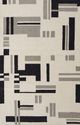 Feizy 8903F Maguire Ivory/Black 5'x8' Area Rug-0