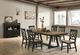 Intercon Harper Pecan Top Trestle Dining Table with Brushed Brown Base-1