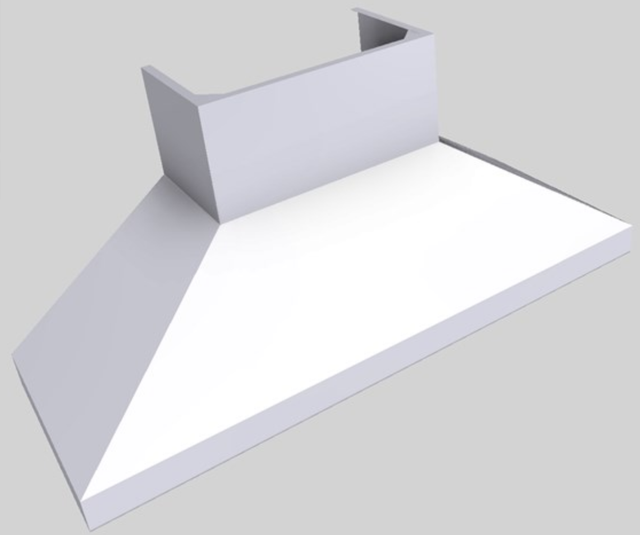 Vent-A-Hood® 66" White Wall Mounted Range Hood-1