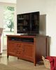 Whittier Wood® Furniture McKenzie Glazed Antique Cherry 54" Sound Bar Media Console-1