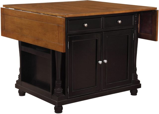 Coaster® Slater Brown/Black Kitchen Island-1