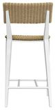 Uttermost® Calbas Honey/White Aluminum/Wicker Outdoor Counter Stool-4