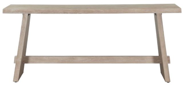 Home Trends & Design Piedmont Matte Driftwood Console Table-1