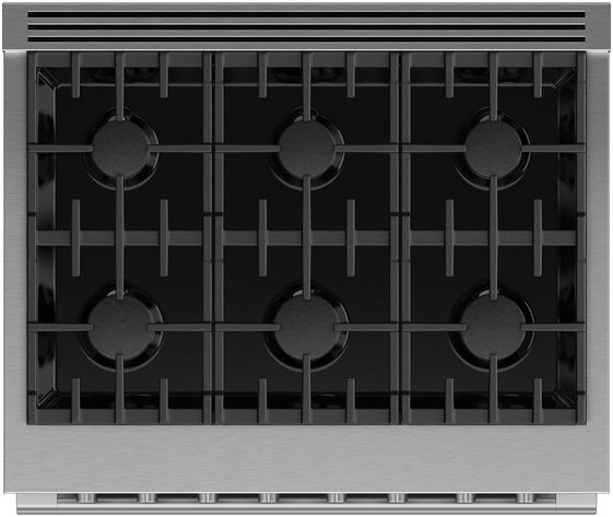 Fisher & Paykel Series 7 36" Stainless Steel Pro Style Liquid Propane Gas Range-3