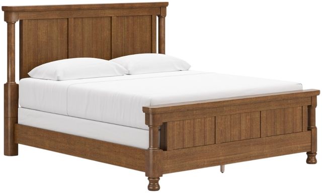 Signature Design by Ashley® Chadworth Brown King Poster Bed-1