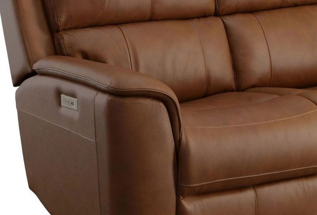 Flexsteel® Henry Caramel Power Reclining Sofa with Power Headrests and Lumbar-3