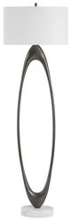 Uttermost® Sonic Dark Bronze Floor Lamp with White Marble Foot-0
